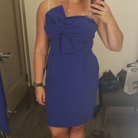 Strapless knot-detail cocktail dress - Picture 7 of 12